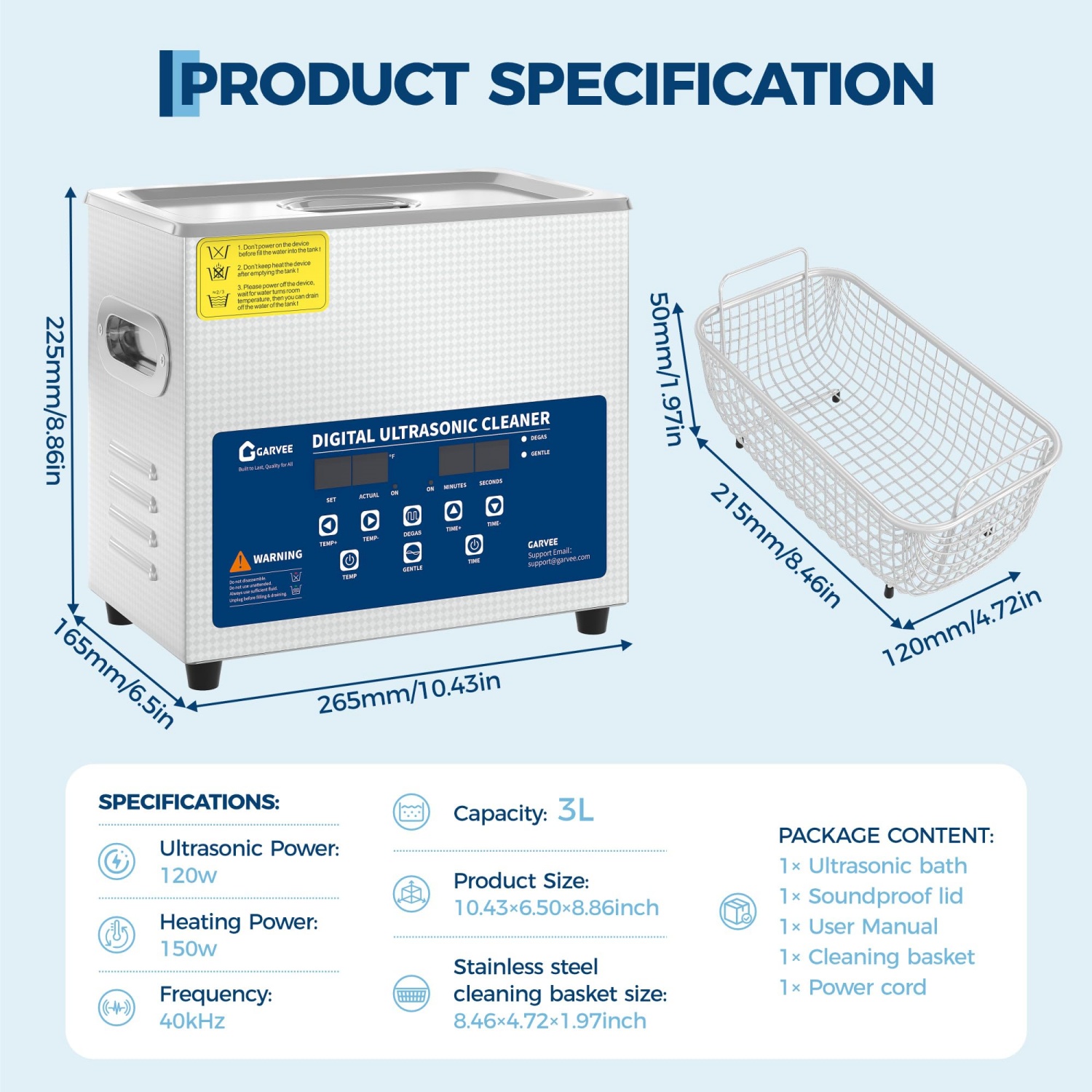 3L/6L/10L/15L/22L/30L Ultrasch – Industrial Ultrasonic Cleaner 30L Heater Bewertung und Preis