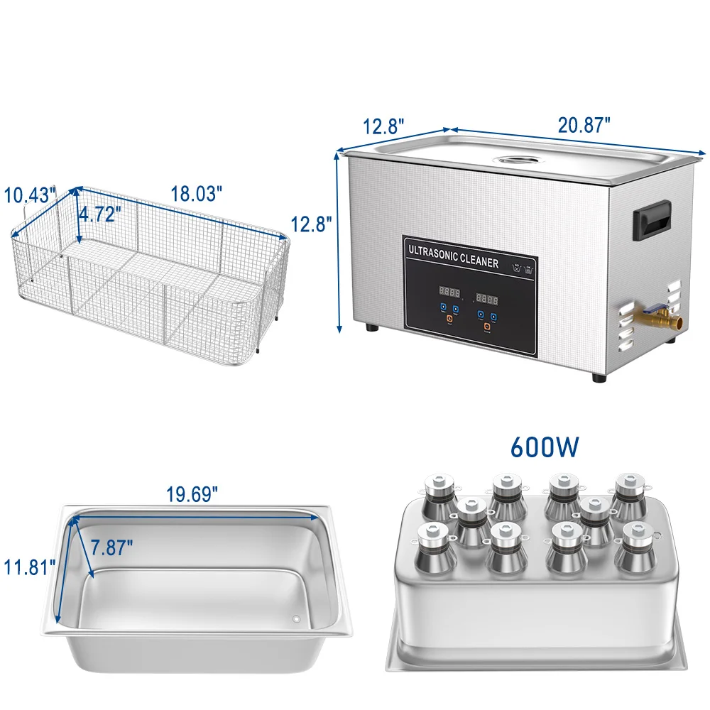 für Automotor, Labor, industri – Industrial Ultrasonic Cleaner 30L Heater Bewertung und Preis